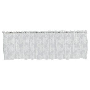 Daisy Vorhang 1 Stk., Caf�-Vorhang, Haubenvorhang, K�che Vorhang 55x250cm wei�. 