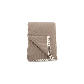 Lias Tagesdecke 180x260cm braun, offwhite. 