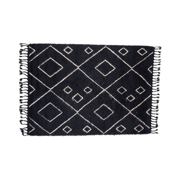 David teppe 350x252cm svart.