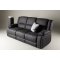 Singapore sofa 3 personers recliner sort.
