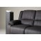 Singapore sofa 3 personers recliner sort.