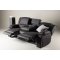 Singapore sofa 3 personers recliner sort.