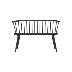 Bobby Sitzbank 120 cm schwarz.