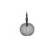 Valence éclairage lampe pendentif 30x30x48cm noir.