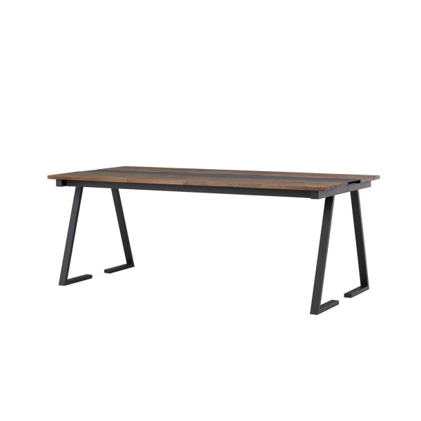 Jakarta Esstisch 90x200 cm schwarz.