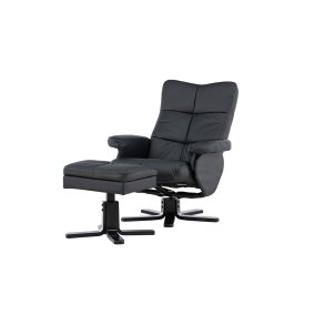 Sven ftlj recliner PU konstlder svart.