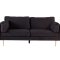 Boom sofa 3 seter velour svart.