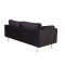 Boom sofa 3 seter velour svart.