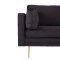 Boom sofa 3 seter velour svart.