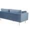 Boom sofa 3 personers velour bl.