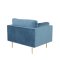 Boom lnestol velour bl.