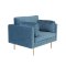 Boom lnestol velour bl.