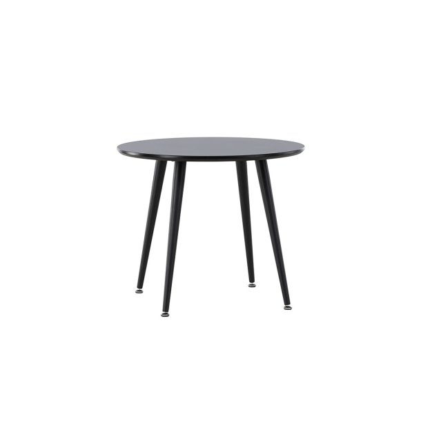 Plaza table de salle à manger pour enfants Ø60 cm noir.