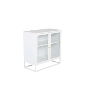 Bakal Sideboard 2 Glastren, 2 Ablagen, weiss.