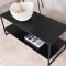 Staal sofabord 101,6x43,2cm sort.