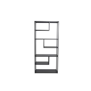 Staal Regal 6 Ablagen, schwarz.