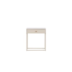 Bakal Nachttisch 1 Schublade Stahl beige.
