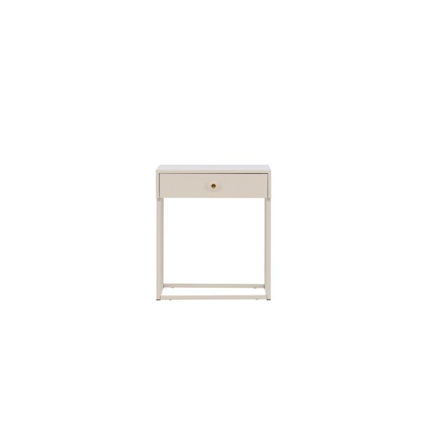 Bakal Nachttisch 1 Schublade Stahl beige.
