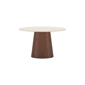 Lanzo Esstisch Ø120 cm beige, Mokka.