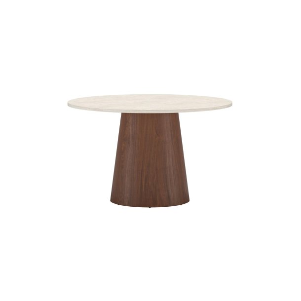 Lanzo Esstisch Ø120 cm beige, Mokka.