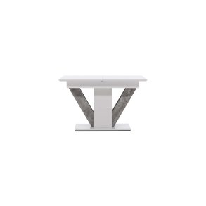 Disa Esstisch 80x120cm, mit Auszug mit Zusatzplatten wei.