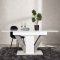 Disa spisebord 80x120cm, med udtrk inkl. plader hvid.