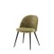 Velvet spisestuestol velour grn, sort.