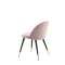 Velvet matstol velour rosa, svart, mssing look.