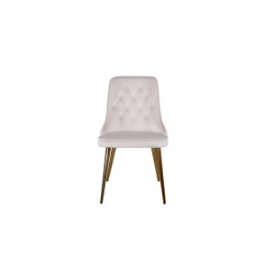 VelvetDeluxe matstol velour beige, mssing look.