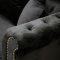 Velvet sofa 3 personers velour sort.