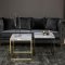 Velvet sofa 3 personers velour sort.