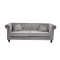 Velvet soffa 3-sits sammet ljusgrå.