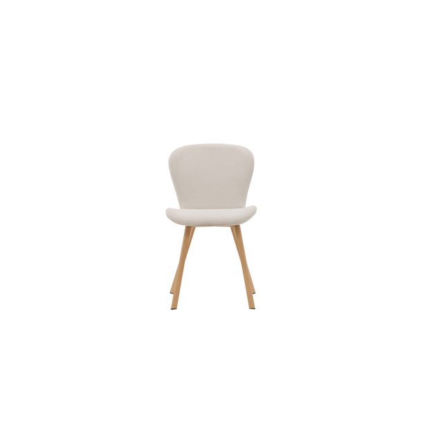 Lilja spisestuestol beige, egetr dekor.