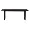 Vail matbord 100x200cm svart.