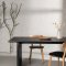 Vail matbord 100x200cm svart.