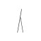 Sebring spejl gulv 55x170cm sort.