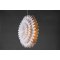 Storlien julestjerne med lys papir 60cm pendel hvid.