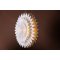 Storlien julestjerne med lys papir 80cm pendel hvid.