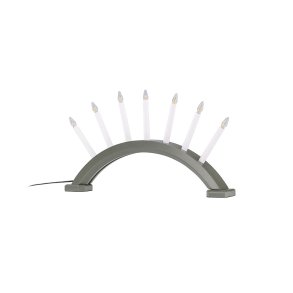 Kebnekaise adventsstake elektrisk 7 lys grnn.