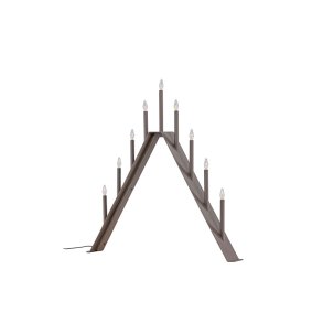 �re adventsljusstake elektrisk 9 ljus mocca.