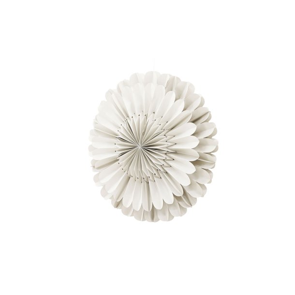 Jrvsn julestjerne med lys papir 60cm pendel beige.