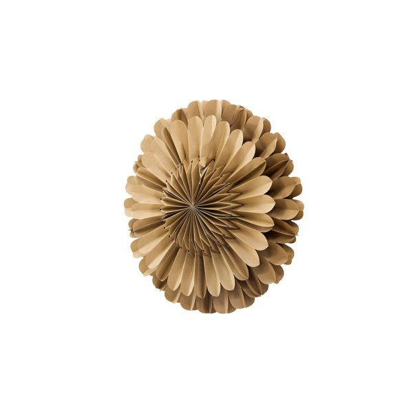 Jrvsn julestjerne med lys papir 60cm pendel brun.