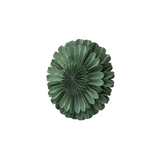 Jrvsn julestjerne med lys papir 60cm pendel grn.