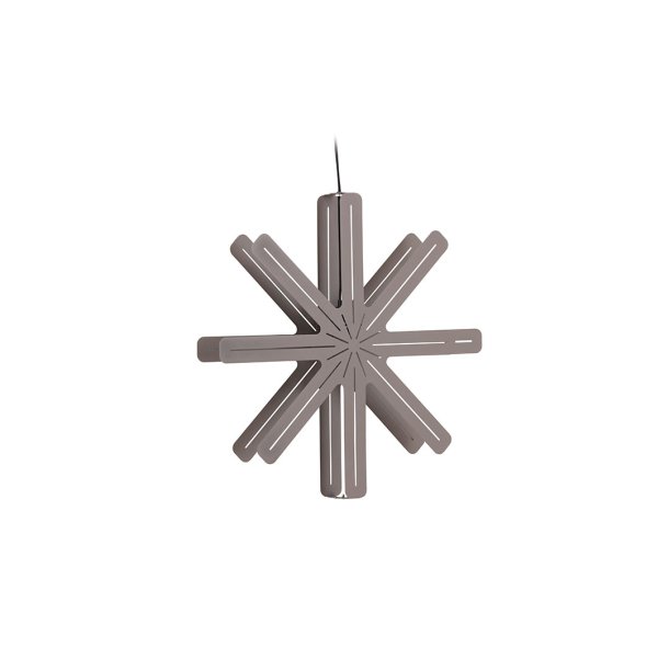 Sfsen julestjerne med lys stl 60cm pendel mocca.