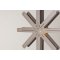 Sfsen julestjerne med lys stl 60cm pendel mocca.
