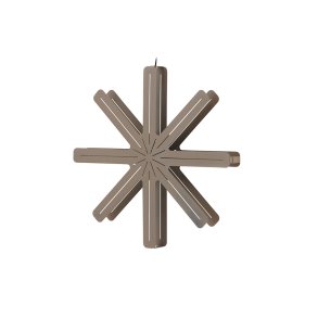 Sfsen julestjerne med lys stl 80 cm pendel mocca.