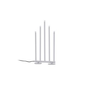 Bjrnfjllet adventsstake elektrisk 5 lys slvfarget.