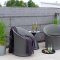 Spoga Garten Lounge Stze 3 Teile schwarz,grau.