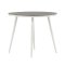 Break Esstisch 90cm weiß grau.
