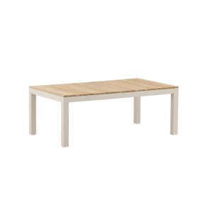 Brasilia Couchtisch beige, Teak.